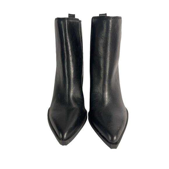 Marc Fisher LTD Women's OSHAY Pointed Toe Black Leather Bootie Size: 4.5M NWOB - Picture 2 of 9